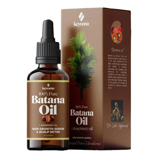 Batana Rosemary Mint Scalp and Hair Strengthening Oil infused with Biotin and Essential Oils – A Premium Nourishing Treatment for Split Ends and Dry Hair, Perfect for All Hair Types.